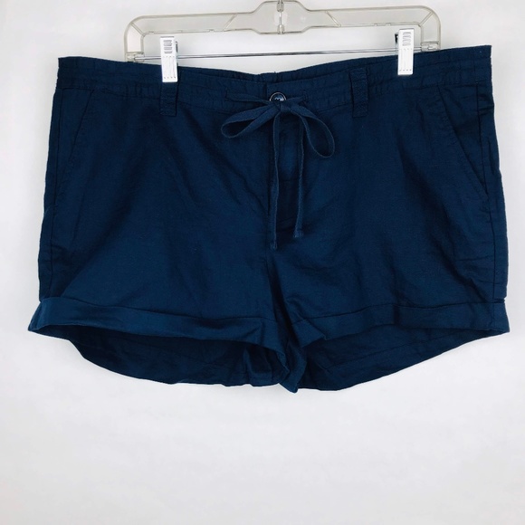 GAP Pants - Gap Blue Linen Shorts